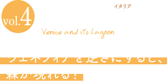 ヴェネツィアとその潟 人と水の歴史を旅しよう 荏原製作所